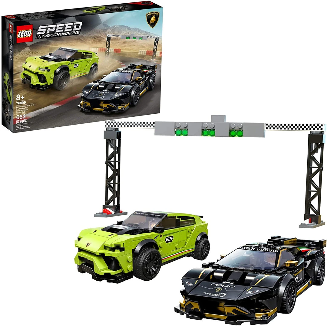 Brick Pops Inc. LEGO Speed Champions 76899 Lamborghini Urus ST-X And Lamborghini Huracán Super Trofeo EVO (663 Pieces) Building Kit New 2020 3 Brick Pops Inc. LEGO Speed Champions 76899 Lamborghini Urus ST-X And Lamborghini Huracán Super Trofeo EVO (663 Pieces) Building Kit New 2020