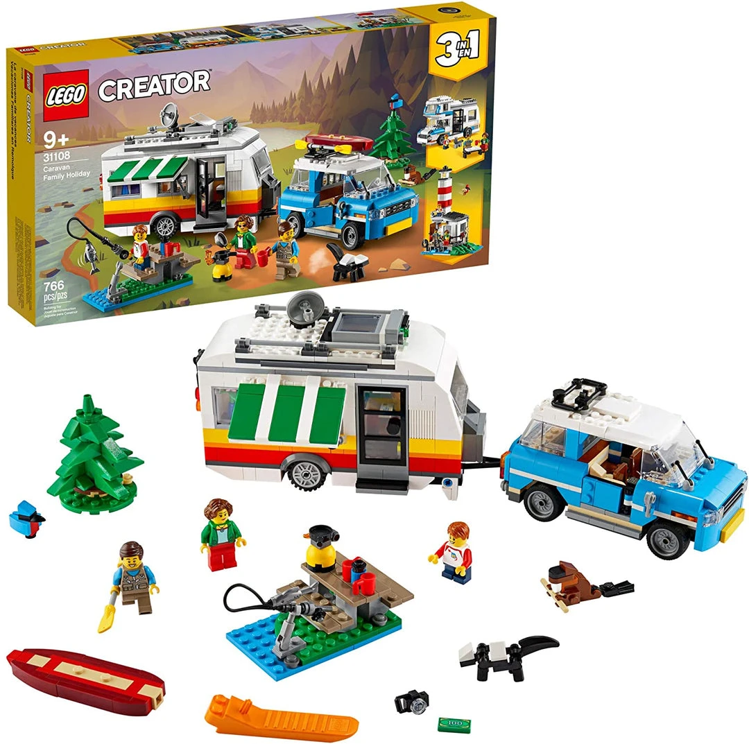 Brick Pops Inc. LEGO Creator 3in1 31108 Caravan Family Holiday (766 Pieces) Building Kit New 2020 3 Brick Pops Inc. LEGO Creator 3in1 31108 Caravan Family Holiday (766 Pieces) Building Kit New 2020