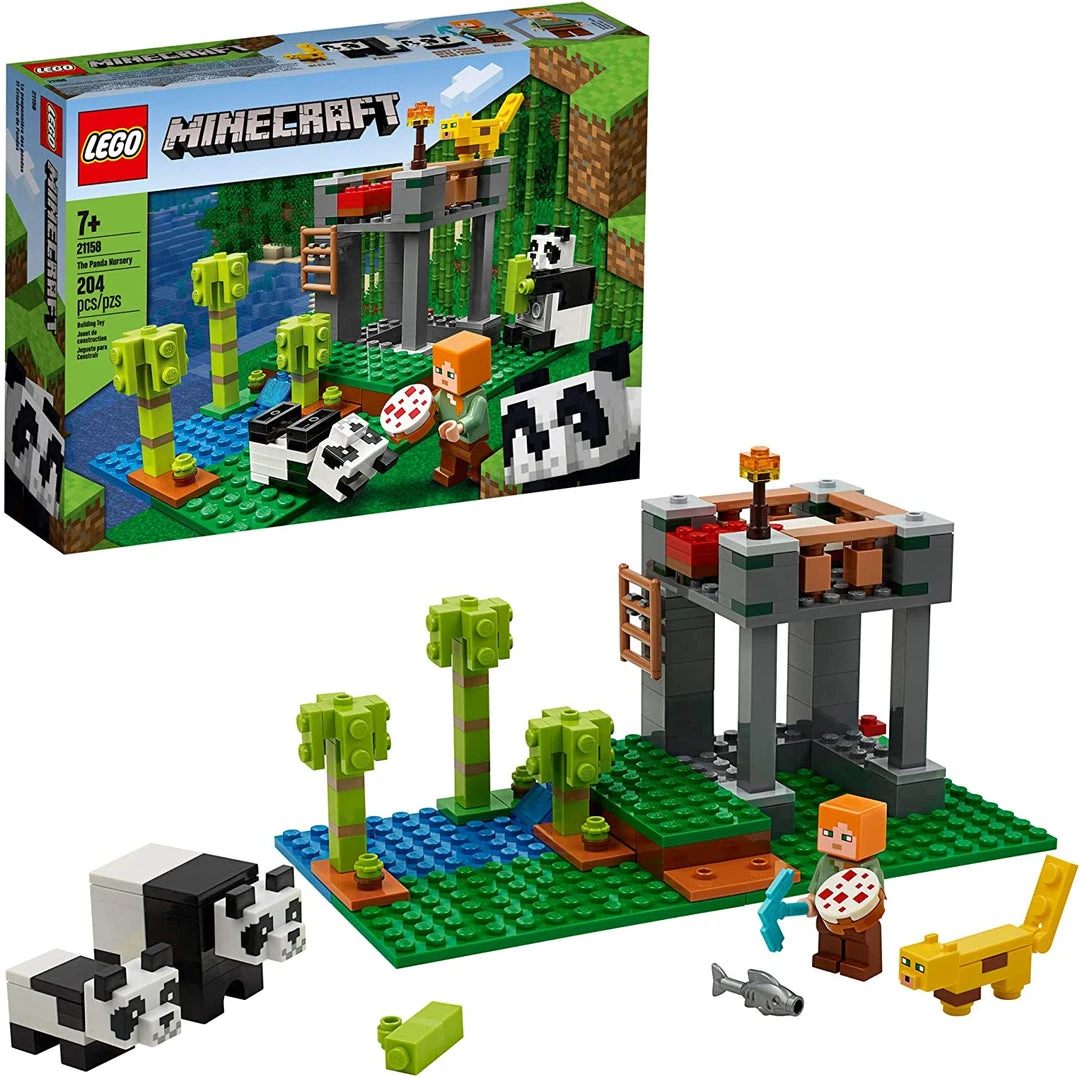 Brick Pops Inc. LEGO Minecraft 21158 The Panda Nursery (204 Pieces) Building Kit New 2020 3 Brick Pops Inc. LEGO Minecraft 21158 The Panda Nursery (204 Pieces) Building Kit New 2020