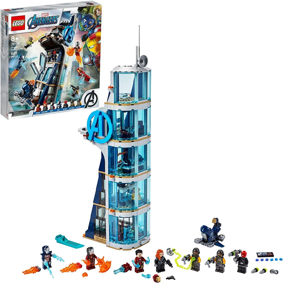 Brick Pops Inc. LEGO Marvel Avengers 76166 Avengers Tower Battle (685 Pieces) Collectible Building Kit New 2020 3 Brick Pops Inc. LEGO Marvel Avengers 76166 Avengers Tower Battle (685 Pieces) Collectible Building Kit New 2020