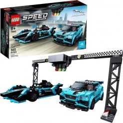 Brick Pops Inc. LEGO Speed Champions 76898 Formula E Panasonic Jaguar Racing Gen2 Car And Jaguar I-PACE ETROPHY (565 Pieces) Building Kit New 2020