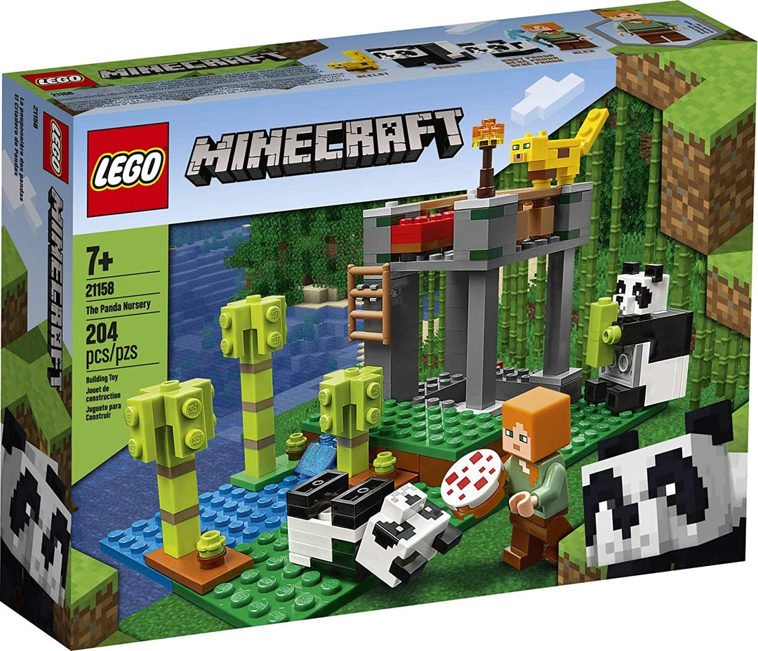 Brick Pops Inc. LEGO Minecraft 21158 The Panda Nursery (204 Pieces) Building Kit New 2020 4 Brick Pops Inc. LEGO Minecraft 21158 The Panda Nursery (204 Pieces) Building Kit New 2020