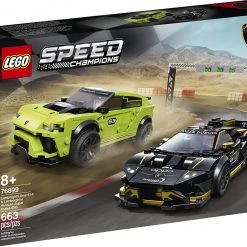 Brick Pops Inc. LEGO Speed Champions 76899 Lamborghini Urus ST-X And Lamborghini Huracán Super Trofeo EVO (663 Pieces) Building Kit New 2020