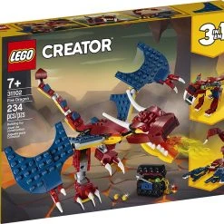 Brick Pops Inc. LEGO Creator 3in1 31102 Fire Dragon (234 Pieces) Building Kit New 2020
