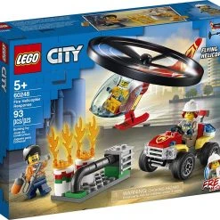 Brick Pops Inc. LEGO City 60248 Fire Helicopter Response (93 Pieces) Building Kit New 2020