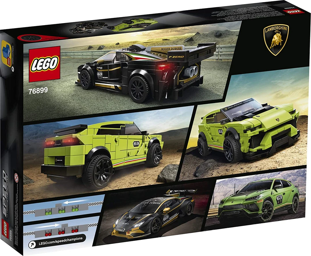 Brick Pops Inc. LEGO Speed Champions 76899 Lamborghini Urus ST-X And Lamborghini Huracán Super Trofeo EVO (663 Pieces) Building Kit New 2020 5 Brick Pops Inc. LEGO Speed Champions 76899 Lamborghini Urus ST-X And Lamborghini Huracán Super Trofeo EVO (663 Pieces) Building Kit New 2020