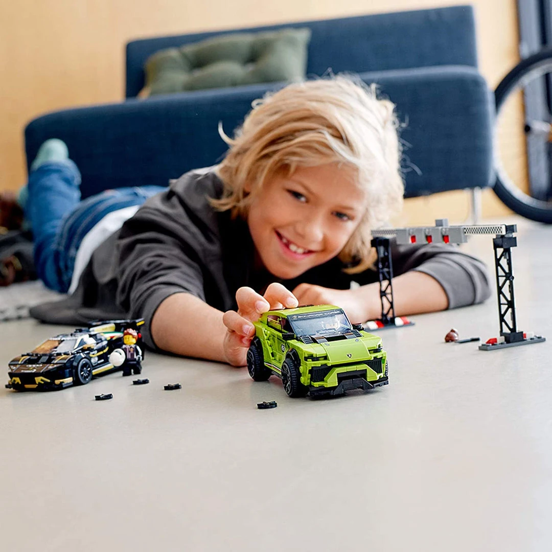 Brick Pops Inc. LEGO Speed Champions 76899 Lamborghini Urus ST-X And Lamborghini Huracán Super Trofeo EVO (663 Pieces) Building Kit New 2020 7 Brick Pops Inc. LEGO Speed Champions 76899 Lamborghini Urus ST-X And Lamborghini Huracán Super Trofeo EVO (663 Pieces) Building Kit New 2020