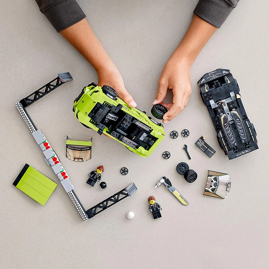 Brick Pops Inc. LEGO Speed Champions 76899 Lamborghini Urus ST-X And Lamborghini Huracán Super Trofeo EVO (663 Pieces) Building Kit New 2020 8 Brick Pops Inc. LEGO Speed Champions 76899 Lamborghini Urus ST-X And Lamborghini Huracán Super Trofeo EVO (663 Pieces) Building Kit New 2020