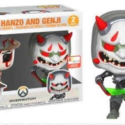 Brick Pops Inc. Funko Pop! Hanzo And Genji 2-Pack Exclusive Limited Edition Vinyl Figure