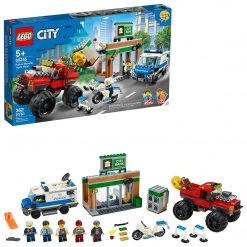 Brick Pops Inc. LEGO City 60245 Police Monster Truck Heist (362 Pieces) Building Kit