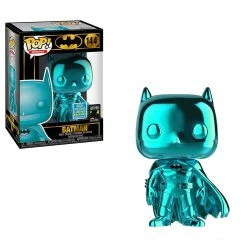 Brick Pops Inc. Funko Pop! DC Batman 80 Years Batman #144 Teal Chrome Exclusive Vinyl Figure
