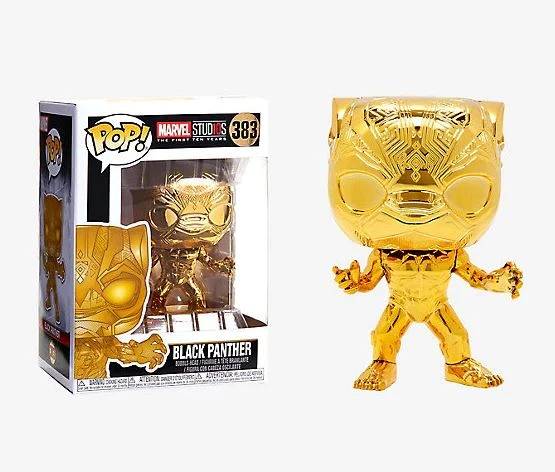 Brick Pops Inc. Funko Pop! Marvel Studios 10 Anniversary Black Panther #383 Chrome Vinyl Figure 3 Brick Pops Inc. Funko Pop! Marvel Studios 10 Anniversary Black Panther #383 Chrome Vinyl Figure