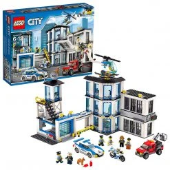 Brick Pops Inc. LEGO City 60141 Police Station (894 Pieces) Building Kit