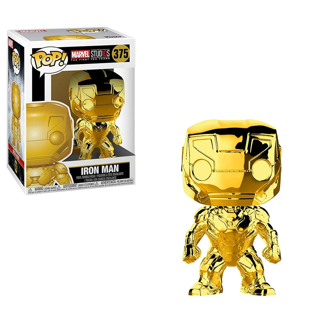 Brick Pops Inc. Funko Pop! Marvel Studios 10 Iron Man #375 Multicolor Gold Chrome Collectible Vinyl Figure 3 Brick Pops Inc. Funko Pop! Marvel Studios 10 Iron Man #375 Multicolor Gold Chrome Collectible Vinyl Figure