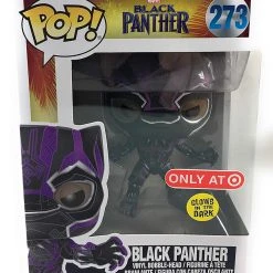 Brick Pops Inc. Funko Pop! Marvel Black Panther Black Panther #273 Purple Glow Target Exclusive Vinyl Figure