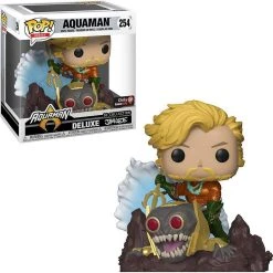 Brick Pops Inc. Funko Pop! Aquaman #254 GameStop Exclusive Deluxe DC Collection By Jim Lee Vinyl Figure
