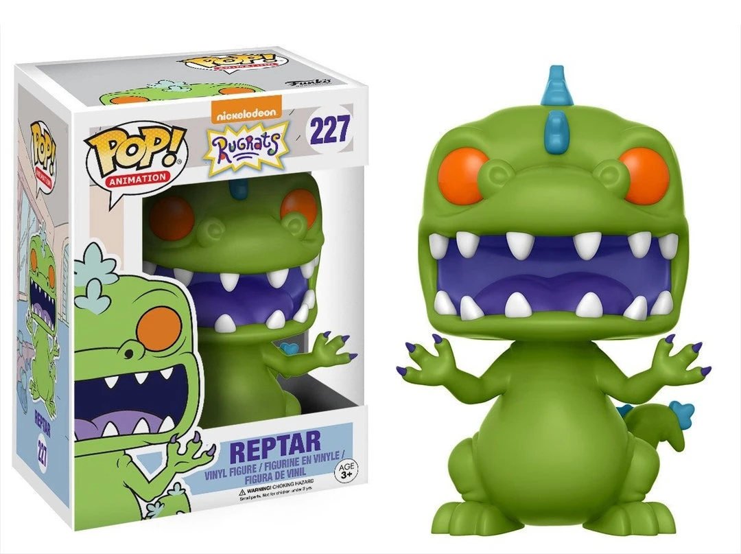 Brick Pops Inc. Funko Pop! Rugrats Reptar #227 With Cereal FYE Exclusive Vinyl Figure 4 Brick Pops Inc. Funko Pop! Rugrats Reptar #227 With Cereal FYE Exclusive Vinyl Figure