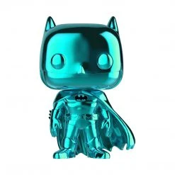 Brick Pops Inc. Funko Pop! DC Batman 80 Years Batman #144 Teal Chrome Exclusive Vinyl Figure