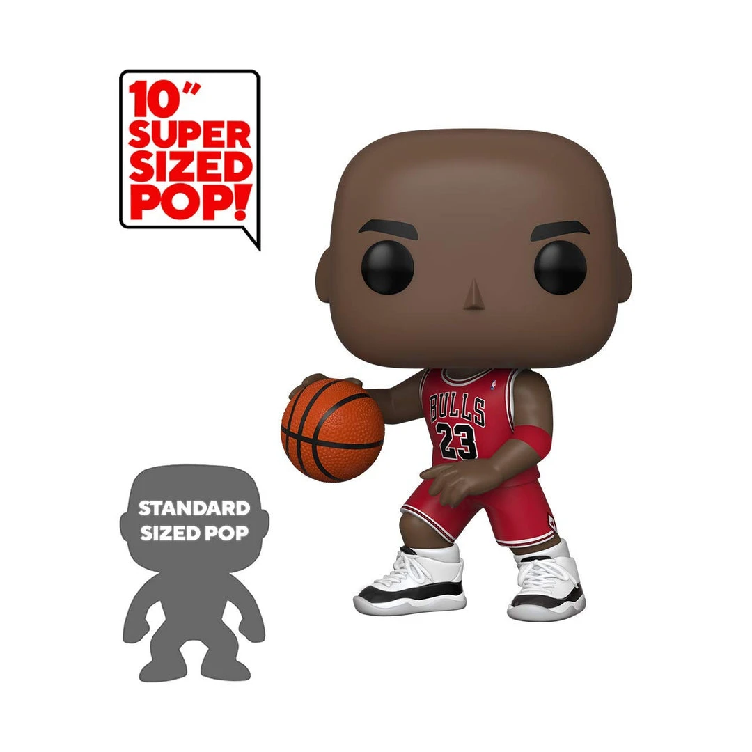 Brick Pops Inc. Funko Pop! NBA Bulls Michael Jordan 10" #75 Red Jersey Vinyl Figure 5 Brick Pops Inc. Funko Pop! NBA Bulls Michael Jordan 10" #75 Red Jersey Vinyl Figure
