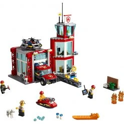 Brick Pops Inc. LEGO City 60215 Fire Station (509 Pieces) Building Kit - Open Box - Complete