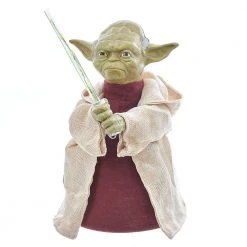Brick Pops Inc. Kurt Adler Star Wars Yoda Battery-Operated Saber Treetop Collectible Toys