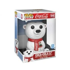 Brick Pops Inc. Funko Pop! Coca Cola Polar Bear Super Sized 10" #59 Limited Edition Vinyl Figure