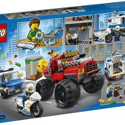 Brick Pops Inc. LEGO City 60245 Police Monster Truck Heist (362 Pieces) Building Kit
