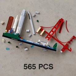 Brick Pops Inc. LEGO Architecture 21043 San Francisco Skyline (565 Pieces) Building Kit