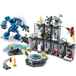 Brick Pops Inc. LEGO Marvel Avengers 76125 Iron Man Hall Of Armor (524 Pieces) Building Kit