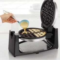 Brick Pops Inc. Bella Classic Rotating Non-Stick Belgian Waffle Make