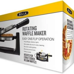 Brick Pops Inc. Bella Classic Rotating Non-Stick Belgian Waffle Make