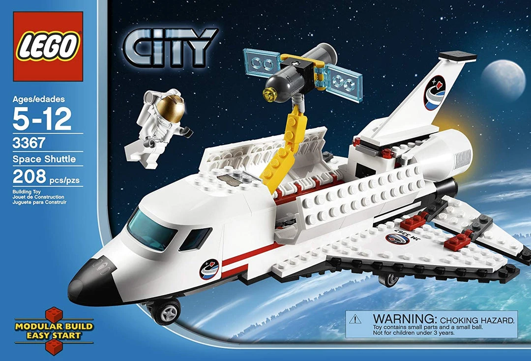 Brick Pops Inc. LEGO City 3367 Space Shuttle (208 Pieces) Building Kit - Damaged Box Pre-Owned 6 Brick Pops Inc. LEGO City 3367 Space Shuttle (208 Pieces) Building Kit - Damaged Box Pre-Owned