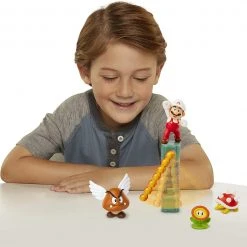 Brick Pops Inc. Nintendo SUPER MARIO Lava Castle Diorama Set Collectible Toys