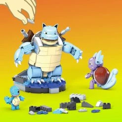 Brick Pops Inc. Mega Construx Pokémon Squirtle Evolution (379 Pieces) Building Kit