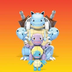 Brick Pops Inc. Mega Construx Pokémon Squirtle Evolution (379 Pieces) Building Kit