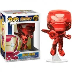 Brick Pops Inc. Funko Pop! Marvel Avengers Infinity War Iron Man #285 Red Chrome Exclusive Vinyl Figure