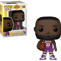 Brick Pops Inc. Funko Pop! NBA Basketball Los Angeles Lakers Lebron James #53 Purple Uniform Vinyl Figure