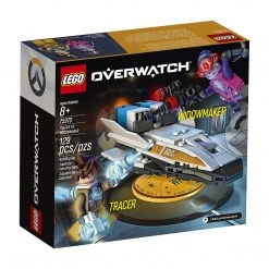 Brick Pops Inc. Pre-Owned LEGO Overwatch 75970 Tracer & Widowmaker (129 Pieces) Building Kit - Damaged Box