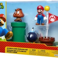 Brick Pops Inc. Nintendo SUPER MARIO Acorn Plains 2.5” Diorama Set