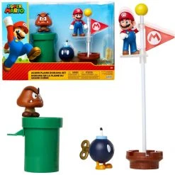 Brick Pops Inc. Nintendo SUPER MARIO Acorn Plains 2.5” Diorama Set