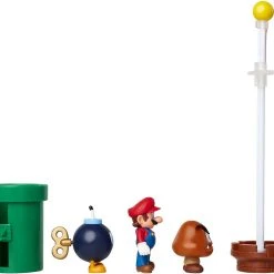 Brick Pops Inc. Nintendo SUPER MARIO Acorn Plains 2.5” Diorama Set