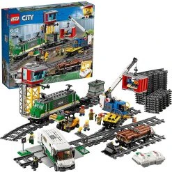 Brick Pops Inc. LEGO City 60198 Cargo Train (1226 Pieces) Building Kit