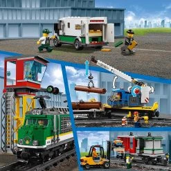 Brick Pops Inc. LEGO City 60198 Cargo Train (1226 Pieces) Building Kit