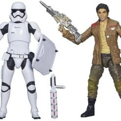 Brick Pops Inc. Hasbro Star Wars Black Series Poe Dameron And First Order Riot Control Stormtrooper Collectible Toys