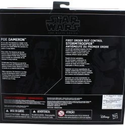 Brick Pops Inc. Hasbro Star Wars Black Series Poe Dameron And First Order Riot Control Stormtrooper Collectible Toys