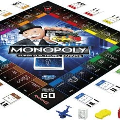 Brick Pops Inc. Hasbro Monopoly Super Electronic Banking Board Game