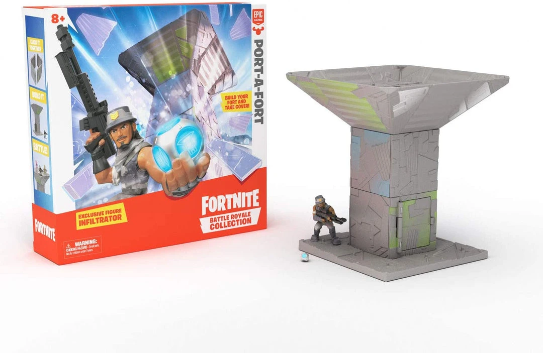 Brick Pops Inc. Fortnite Battle Royale Collection Port-A-Fort Playset & Infiltrator Figure 3 Brick Pops Inc. Fortnite Battle Royale Collection Port-A-Fort Playset & Infiltrator Figure