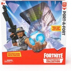 Brick Pops Inc. Fortnite Battle Royale Collection Port-A-Fort Playset & Infiltrator Figure