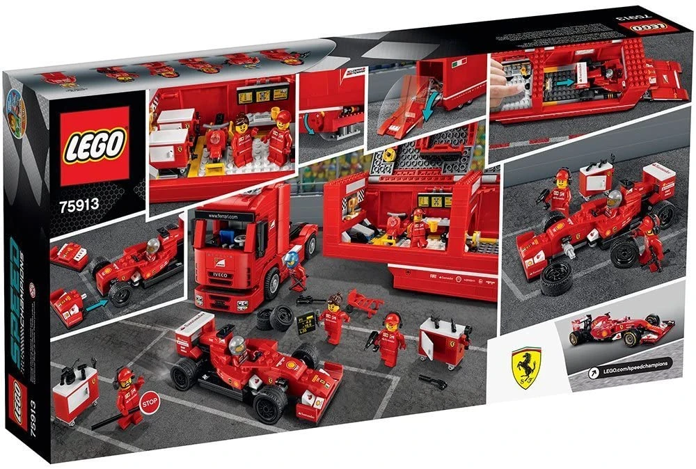 Brick Pops Inc. LEGO Speed Champions 75913 F14 T & Scuderia Ferrari Truck (884 Pieces) Building Kit 4 Brick Pops Inc. LEGO Speed Champions 75913 F14 T & Scuderia Ferrari Truck (884 Pieces) Building Kit