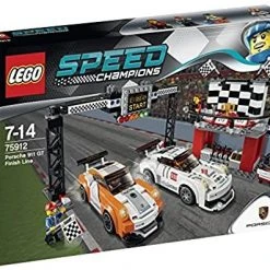 Brick Pops Inc. LEGO Speed Champions 75912 Porsche 911 GT Finish Line (551 Pieces) Building Kit